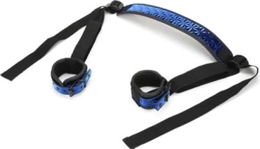 Diamond Deluxe Sex Sling With Ankle Cuffs In Blue