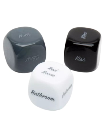 Fifty Shades of Grey Play Nice Kinky Dice for Couples (3 Count)
