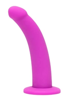 The Lovehoney Curved Silicone Suction Cup Dildo 7 Inch