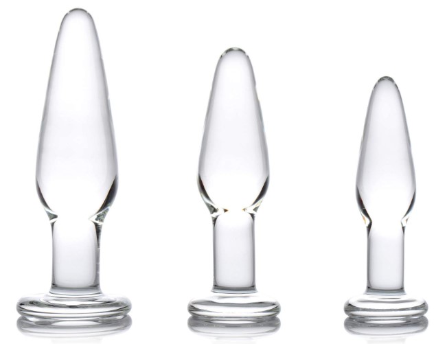 Varities of glass butt plug
