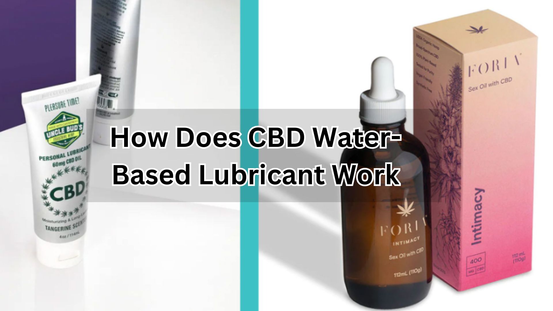 How Does CBD Water-Based Lubricant Work