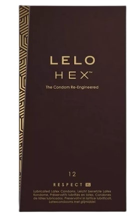 Lelo Hex Respect XL Condoms 3-Pack