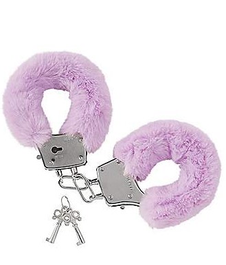 Purple Furry Handcuffs - Pleasure Bound